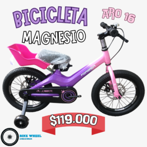 Bicicleta Aro 16 Magnesio-Niño/as