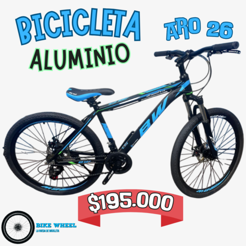 Bicicleta Aro 26 Aluminio - MTB